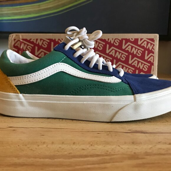 VANS OLD SKOOL SHOE YACHT CLUB SUEDE COLORBLOCK WOMENS 6 MENS 4.5 - Picture 10 of 15